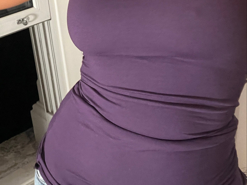 purple spaghetti strap vest