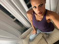 purple racer back vest