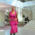 FUSCHIA FANTASY LAYERED FRILL SKIRT